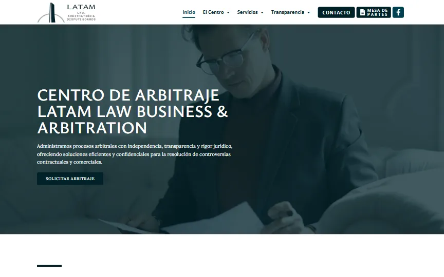 Web de Latam Law Business & Arbitration