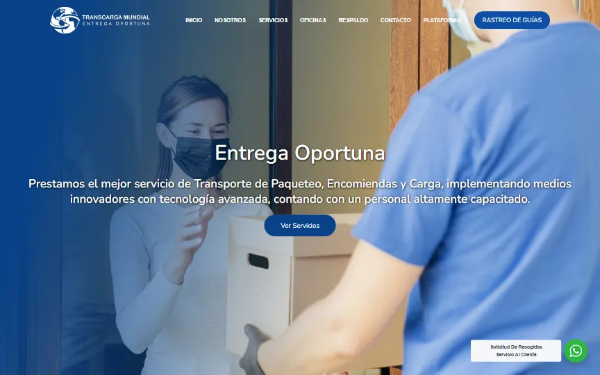 Web de Transcarga Mundial